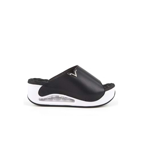 Muya Aero Anatomik Air Max Tabanlı Topuk Dikeni Kadın Terlik - Siyah - 37