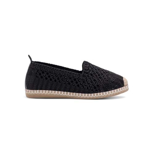PANDORA MODA Y25.82.112 KADIN HASIR ESPADRİL - SİYAH - 36
