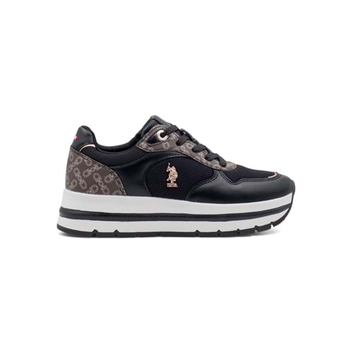 U.S. POLO ASSN. SHERY 5FX KADIN SNEAKER - SİYAH - 38