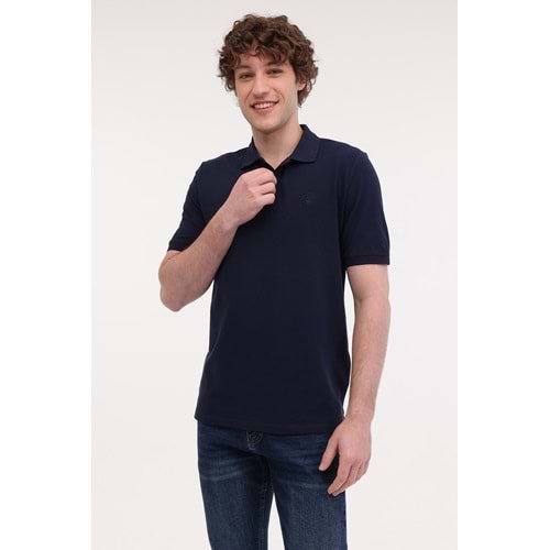 LUMBERJACK MB CT953 POLO T-SH 5FX ERKEK KISA KOL POLO TİŞÖRT - LACİVERT - L