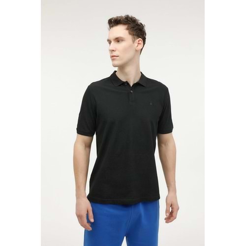 LUMBERJACK MB CT953 POLO T-SH 5FX ERKEK KISA KOL POLO TİŞÖRT - SİYAH - M