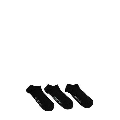 LUMBERJACK MB AVVA 32PTK 5FX ERKEK 3 LÜ PATİK ÇORAP - SİYAH - 40-44