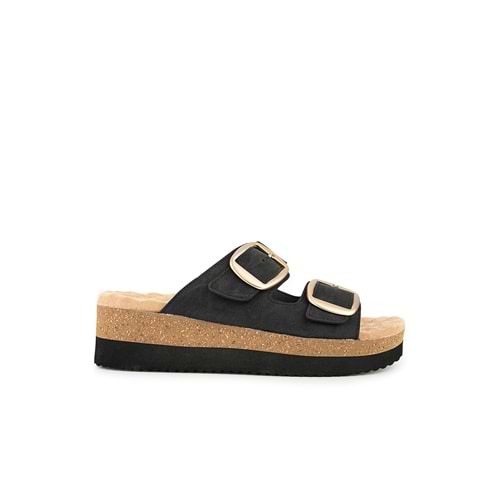 Muya Pantai Anatomik Taban Topuk Dikeni Kadın Terlik - Siyah - 40