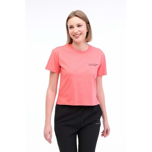 LUMBERJACK WL ANNA 11 5FX KADIN KISA KOL TİŞÖRT - A.MERCAN - S