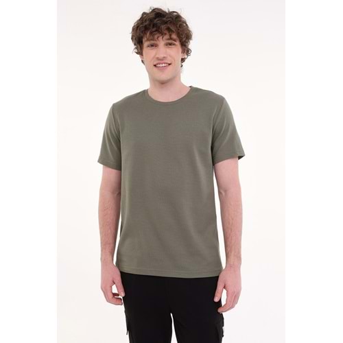 KİNETİX MB CZ JK 11BS101 5FX ERKEK KISA KOL TİŞÖRT - HAKİ - S