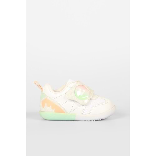 VİCCO DONUT KIZ BEBEK İLK ADIM SNEAKER - BEYAZ-PUDRA - 23