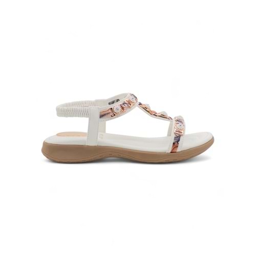 VOYAGER B172 KADIN SANDALET - BEYAZ - 36
