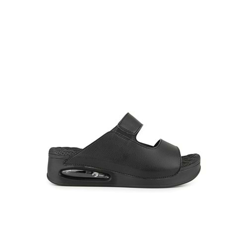 Muya Beso Anatomik Air Max Tabanlı Topuk Dikeni Kadın Terlik - Siyah - 40