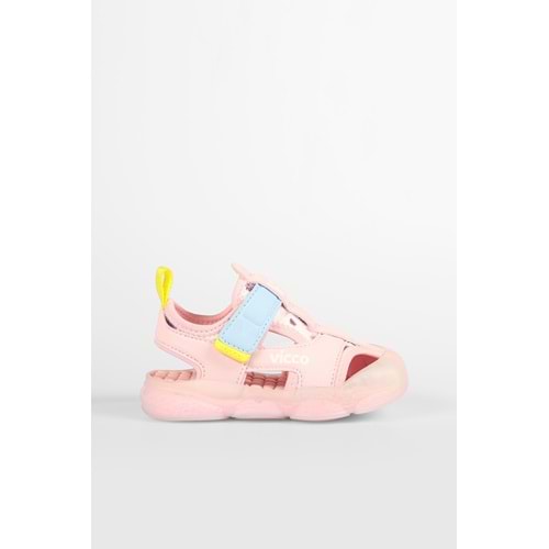 VİCCO LİVE IŞIKLI KIZ BEBEK SANDALET - PUDRA - 25