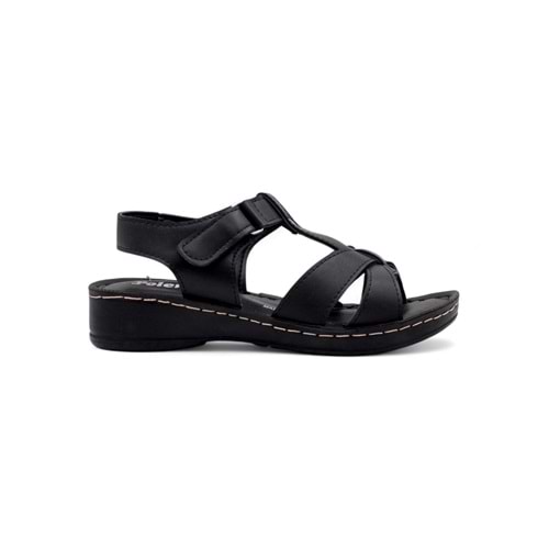 POLERO 14824 KADIN SANDALET - SİYAH - 36