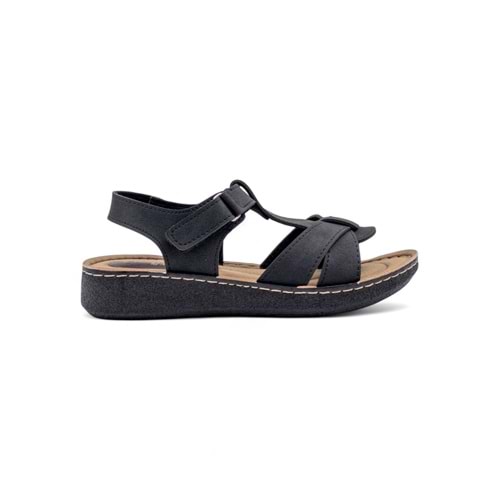 AVOX PAMİRA KADIN SANDALET - SİYAH - 37