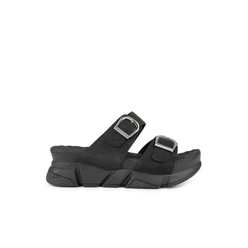 Muya Kiirus Anatomik Taban Topuk Dikeni Kadın Terlik - Siyah - 40