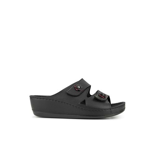 Muya Purita Anatomik Taban Dört Mevsim Kadın Terlik - Siyah - 40