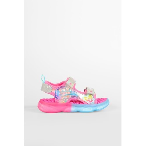 VİCCO CAN IŞIKLI KIZ ÇOCUK SANDALET - FUŞYA - 30