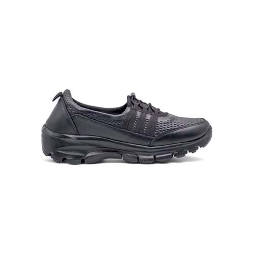 VOYAGER 8278 KADIN HAKİKİ DERİ COMFORT AYAKKABI - SİYAH - 40