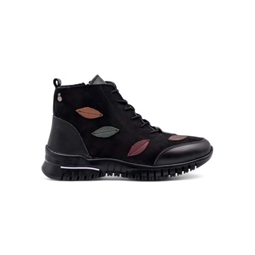 VOYAGER Z013 KADIN HAKİKİ DERİ COMFORT BOT - SİYAH - 40
