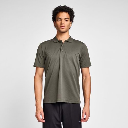 LESCON 25S-1297-25N ERKEK KISA KOL POLO TİŞÖRT - HAKİ - L