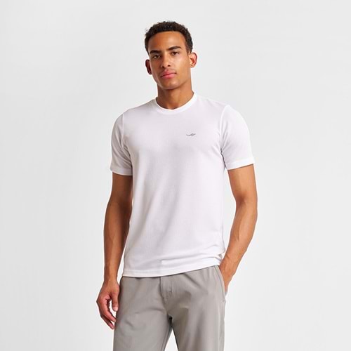 LESCON 25S-1298-25N ERKEK KISA KOL TİŞÖRT - BEYAZ - L