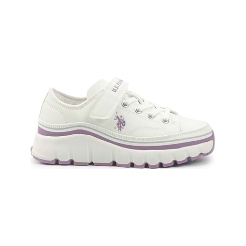 U.S. POLO ASSN. KENTA JR 5PR KIZ ÇOCUK SNEAKER - BEYAZ - 31
