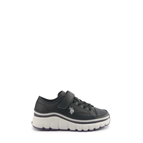 U.S. POLO ASSN. KENTA JR 5PR KIZ ÇOCUK SNEAKER - SİYAH - 31