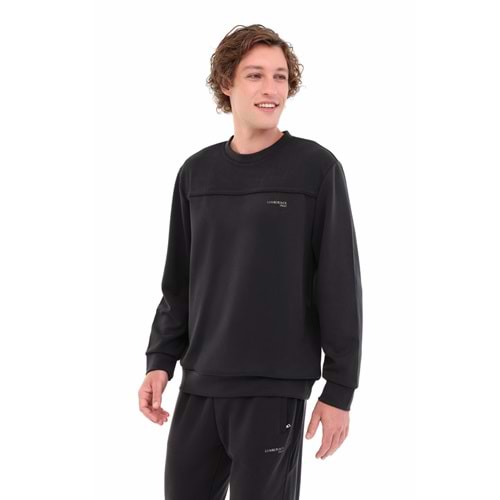 LUMBERJACK ML UROS 16ITL817 5PR ERKEK SWEATSHİRT - SİYAH - L