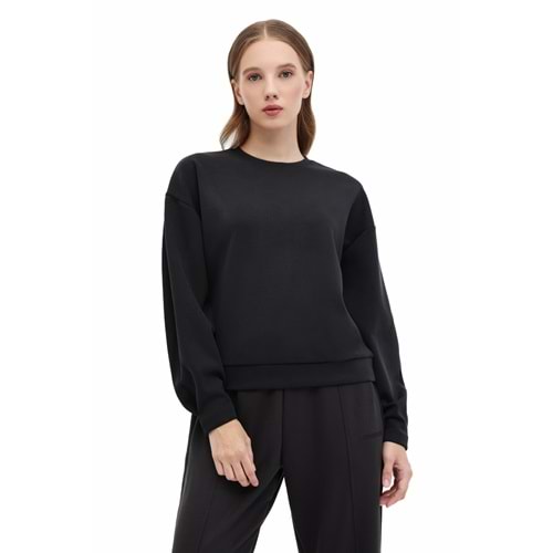 LUMBERJACK WL 16ROYAL-K 5PR KADIN SWEATSHİRT - SİYAH - M