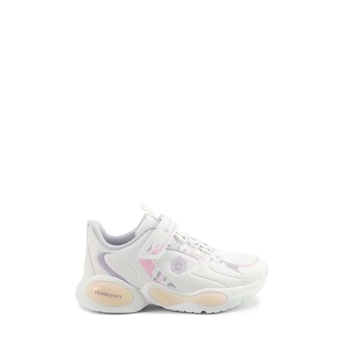 LUMBERJACK CRUZ 5PR KIZ ÇOCUK SPOR AYAKKABI - BEYAZ - 33