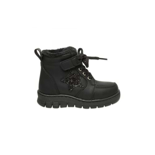 VİCCO PUNTO KÜRKLÜ KIZ ÇOCUK BOT - SİYAH - 26