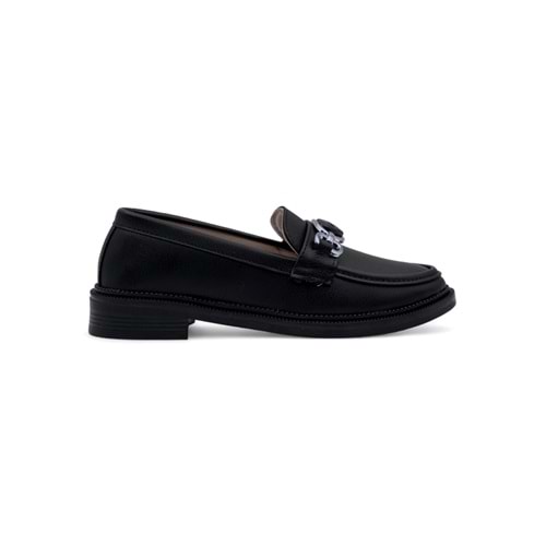 SU&NAZ TOKA DETAYLI KADIN LOAFER - SİYAH - 40