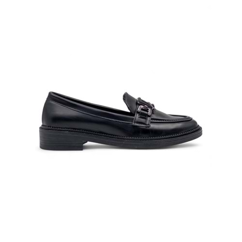 TRENDY 0705 TOKA DETAYLI KADIN LOAFER - SİYAH - 40