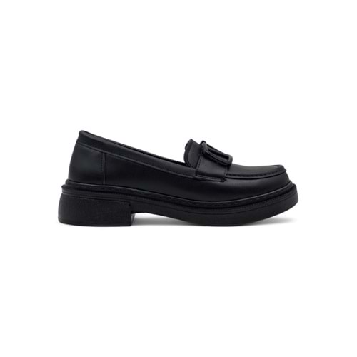 WISSENTE 1810 TOKA DETAYLI KADIN LOAFER - SİYAH - 39