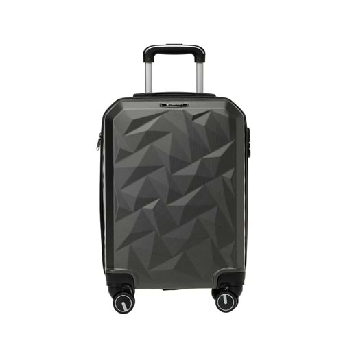 LUMBERJACK HEXAGON-B ABS 5PR BÜYÜK BOY VALİZ - ANTRASİT - STD