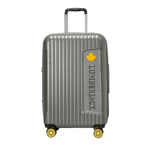 LUMBERJACK BERLIN-O ABS 5PR ORTA BOY VALİZ - GRİ - STD
