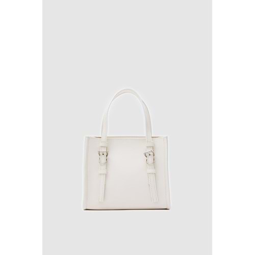 1060 Kadın Çapraz El ve Omuz Çantası - KREM