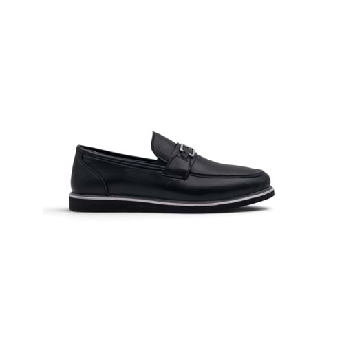 VOYAGER 5768 ERKEK HAKİKİ DERİ LOAFER AYAKKABI - SİYAH - 41