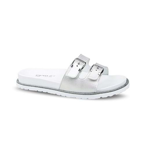 Ceyo 9988-13 Kadın Terlik - Gümüş - 40