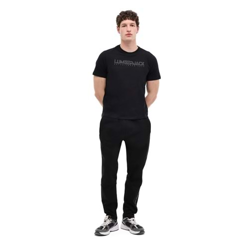 LUMBERJACK ML ULRICH 11ID1-100 6FX ERKEK KISA KOL TİŞÖRT - SİYAH - L