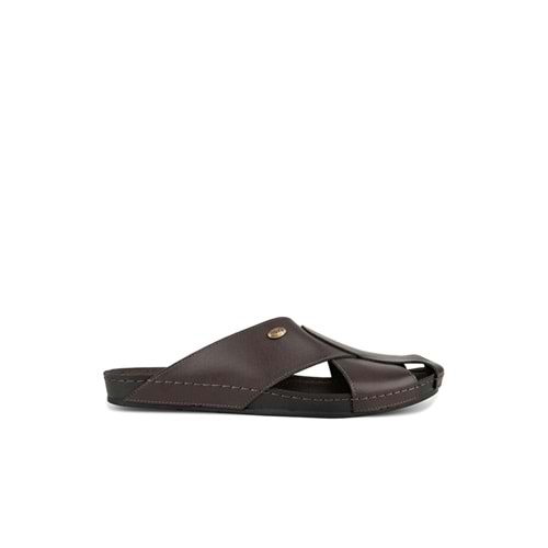 Muya İawn Anatomik Taban Dört Mevsim Erkek Terlik - Kahverengi - 40