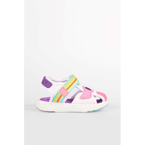 VİCCO FLOW II KIZ ÇOCUK SANDALET - BEYAZ-PEMBE - 30