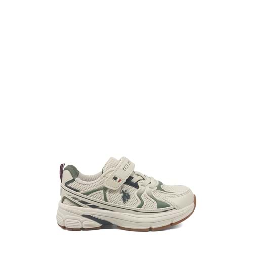 U.S. POLO ASSN. SETTE JR 6FX ERKEK ÇOCUK SPOR AYAKKABI - BEJ - 30