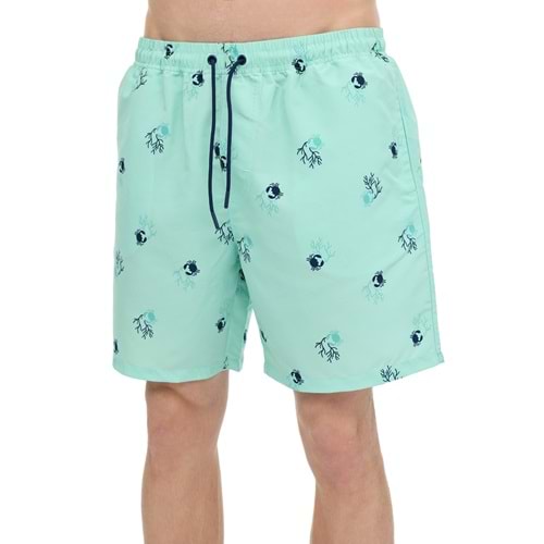 LUMBERJACK ML VISTORA 19HL-219 6FX ERKEK DENİZ ŞORTU - MINT - L