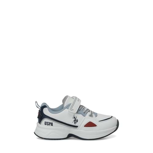 U.S. POLO ASSN. LESSA JR 6PR ERKEK ÇOCUK SPOR AYAKKABI - BEYAZ - 30