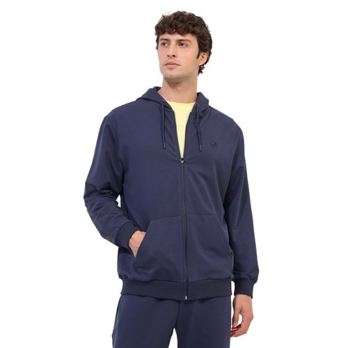 LUMBERJACK MB SN72 FZ HOD 6PR ERKEK EŞOFMAN ÜSTÜ - LACİVERT - L