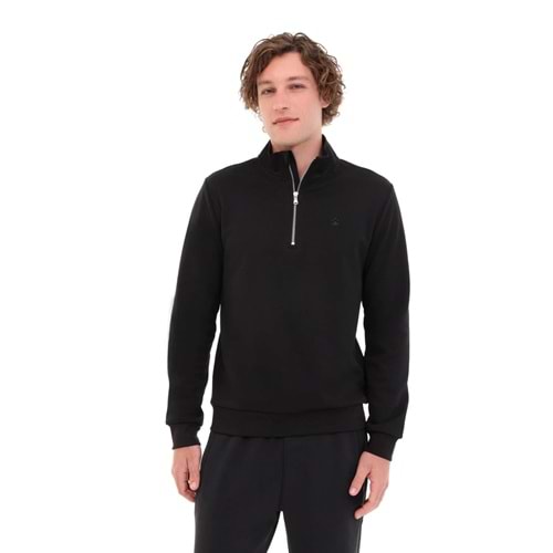 LUMBERJACK MB BS47 HZIP SW 6PR ERKEK SWEATSHİRT - SİYAH - L