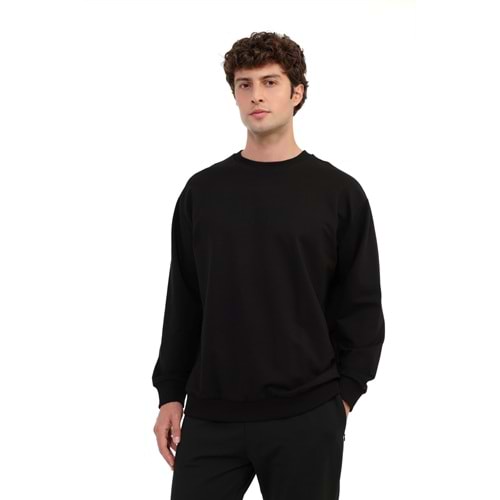 KİNETİX MB 16SN90 C SW 6PR ERKEK SWEATSHİRT - SİYAH - L