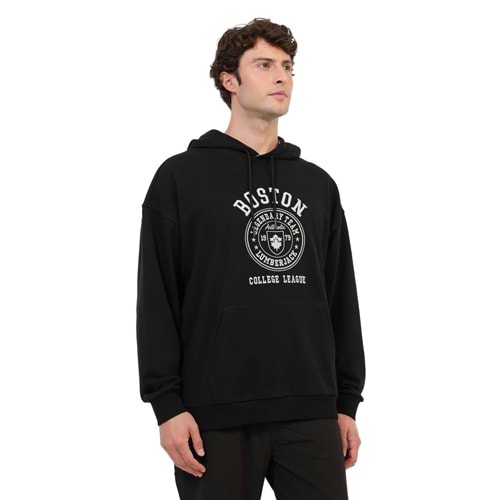 LUMBERJACK ML FRAN 17ID109 6PR ERKEK SWEATSHİRT - SİYAH - L