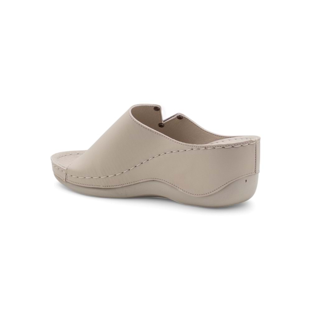 Muya Perla Anatomik Taban Dört Mevsim Kadın Terlik - Krem - 40