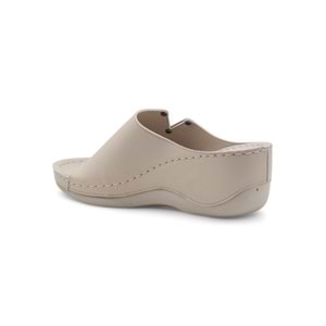 Muya Perla Anatomik Taban Dört Mevsim Kadın Terlik - Krem - 40