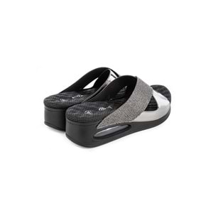 Muya Fly Anatomik Air Max Tabanlı Topuk Dikeni Kadın Terlik - Füme - 37