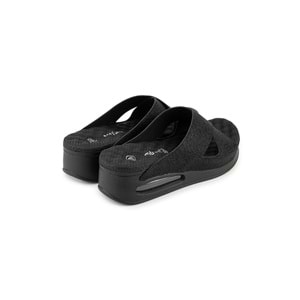 Muya Fly Anatomik Air Max Tabanlı Topuk Dikeni Kadın Terlik - Siyah Desenli - 40